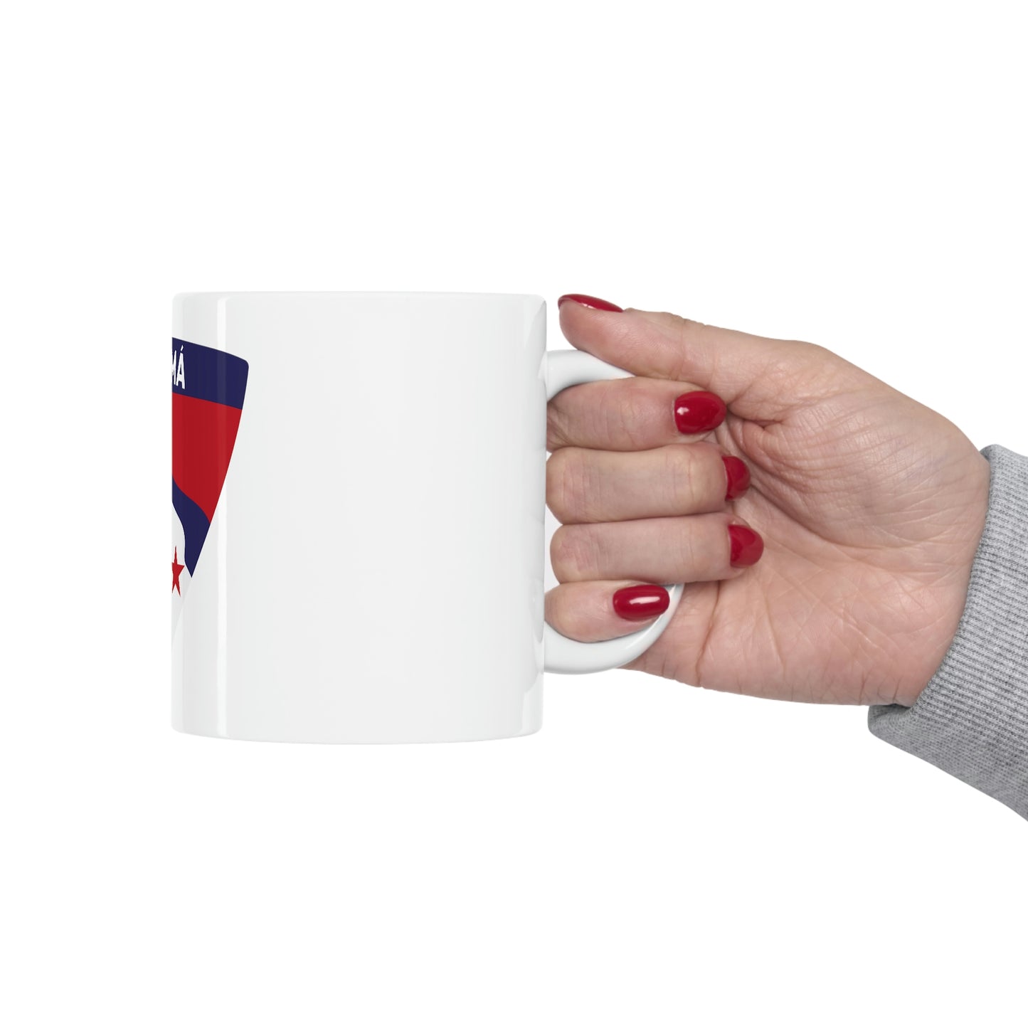 Panama Crest - White Ceramic Mug 11oz