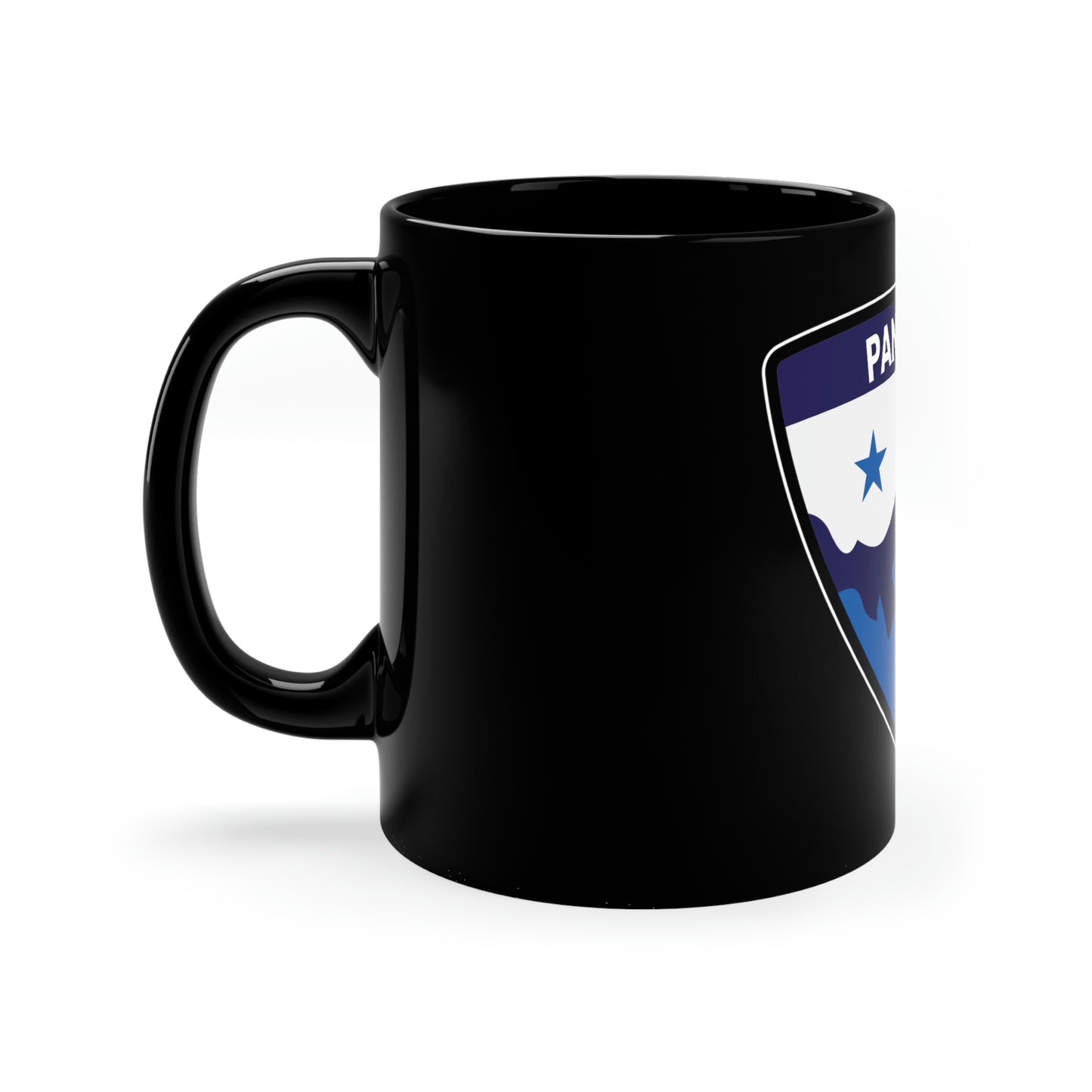 Panama Crest - Black 11oz Black Mug