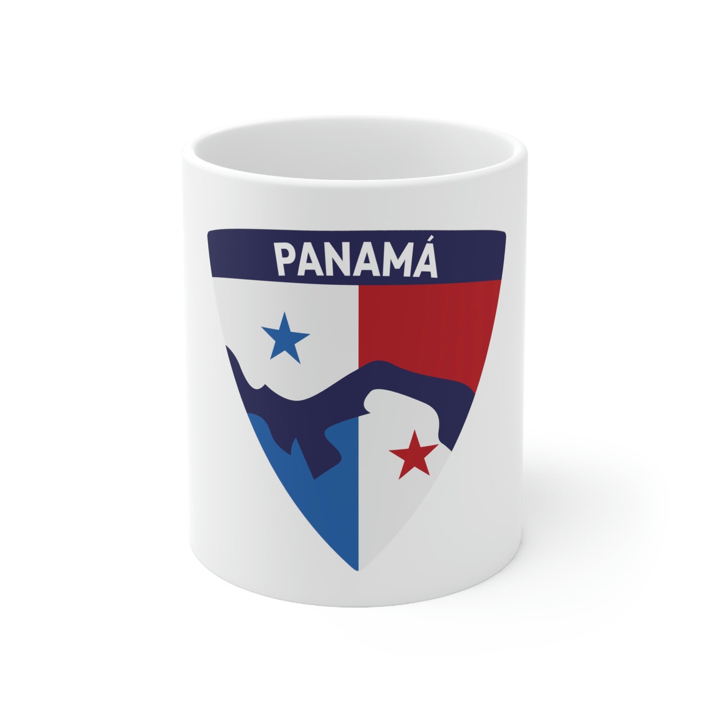 Panama Crest - White Ceramic Mug 11oz