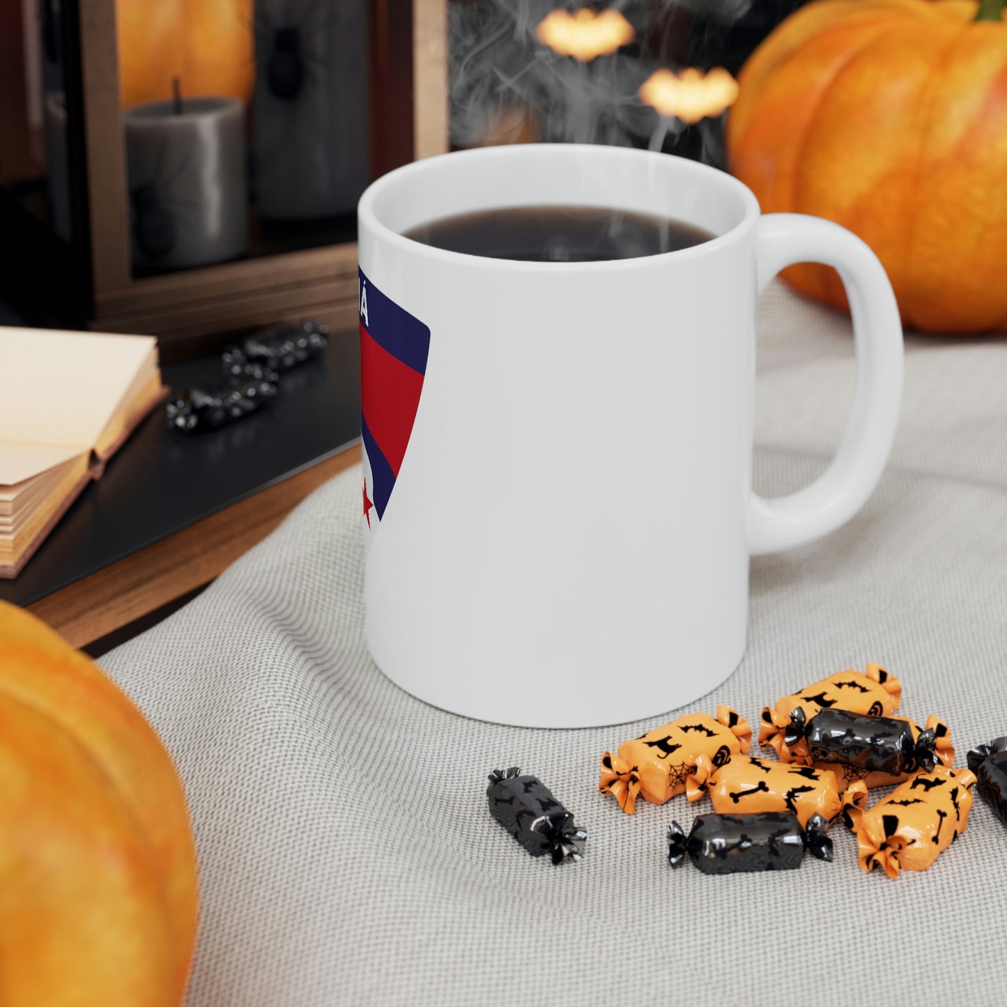 Panama Crest - White Ceramic Mug 11oz