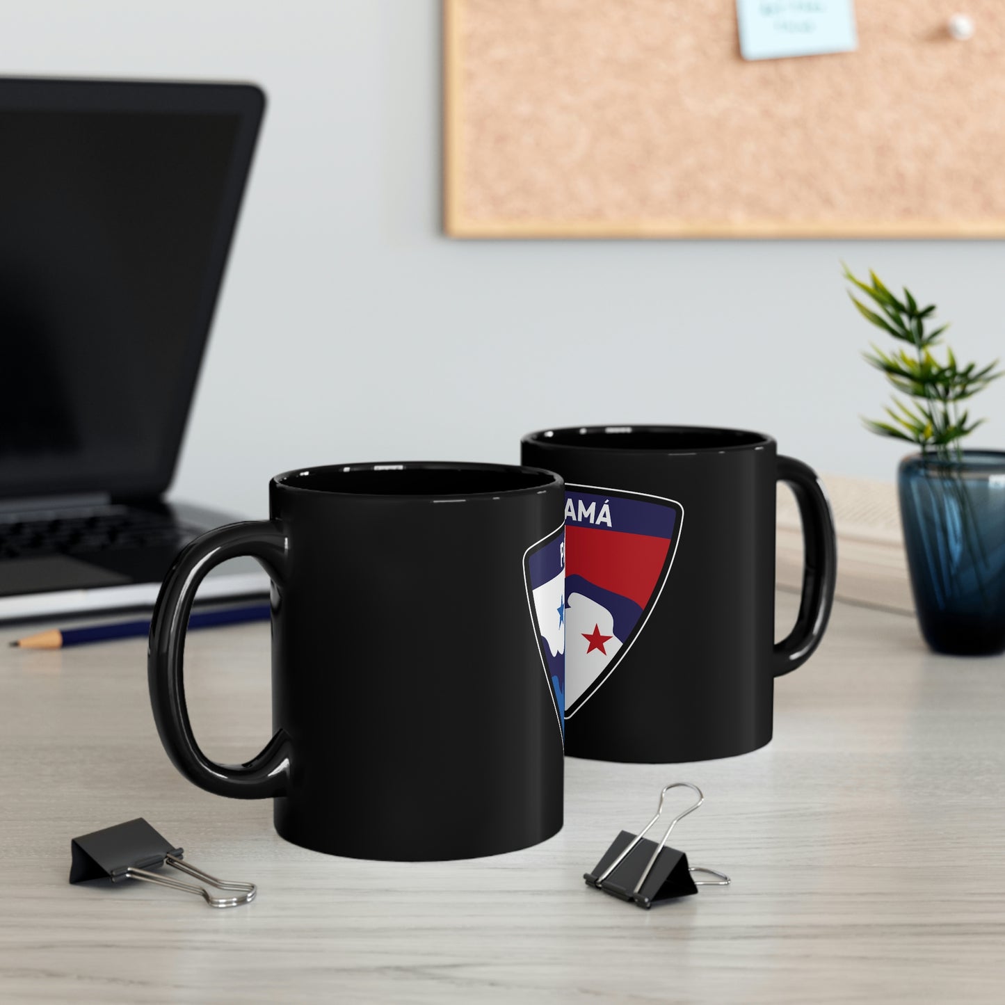 Panama Crest - Black 11oz Black Mug
