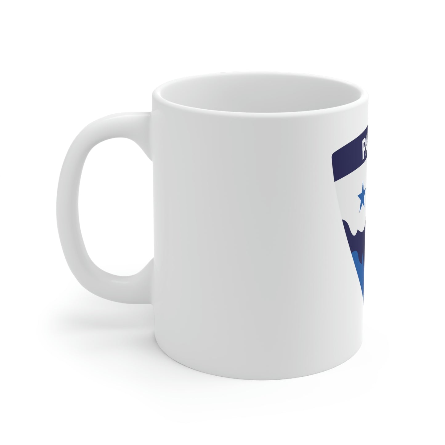 Panama Crest - White Ceramic Mug 11oz