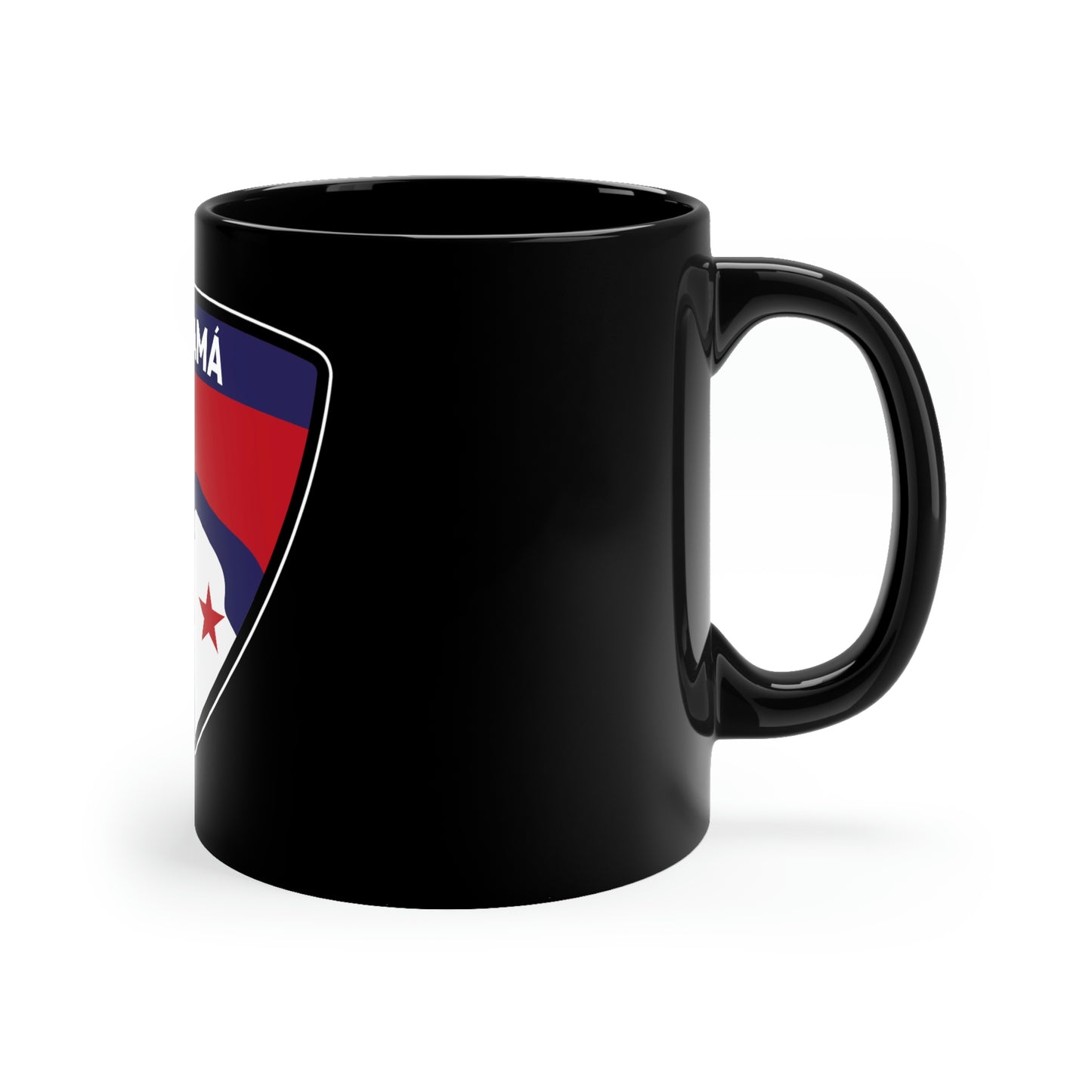 Panama Crest - Black 11oz Black Mug