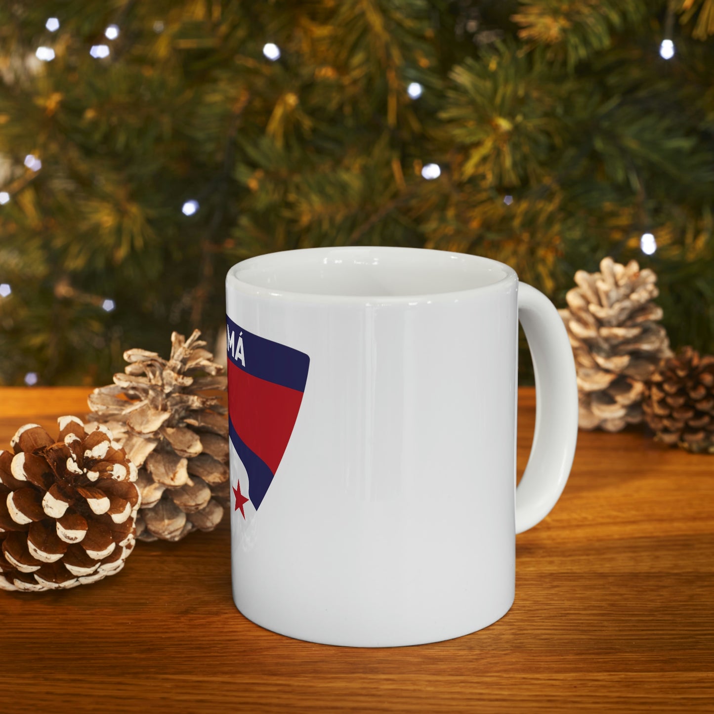 Panama Crest - White Ceramic Mug 11oz